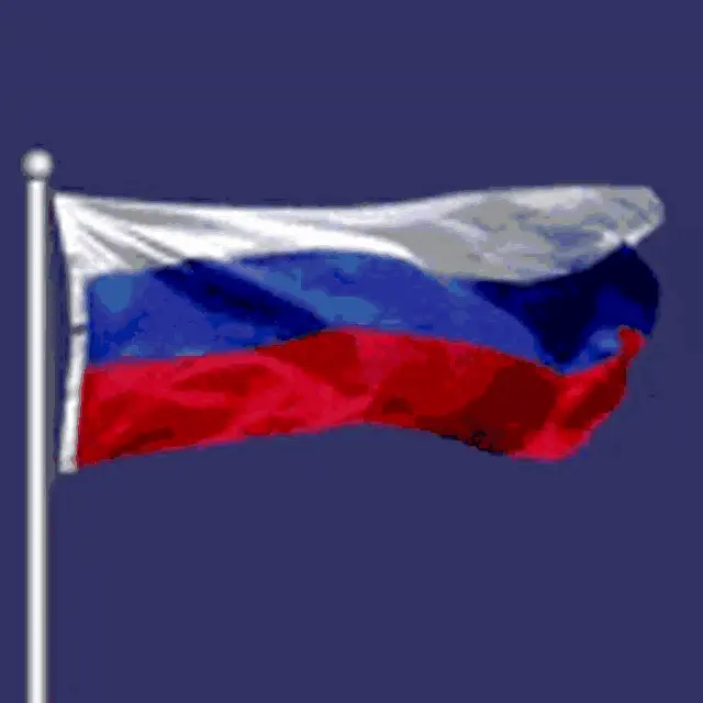 Russian Flag Waving Proudly
