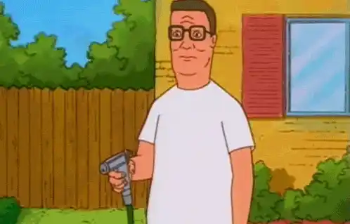 Hank Hill: Water Spray Headshot