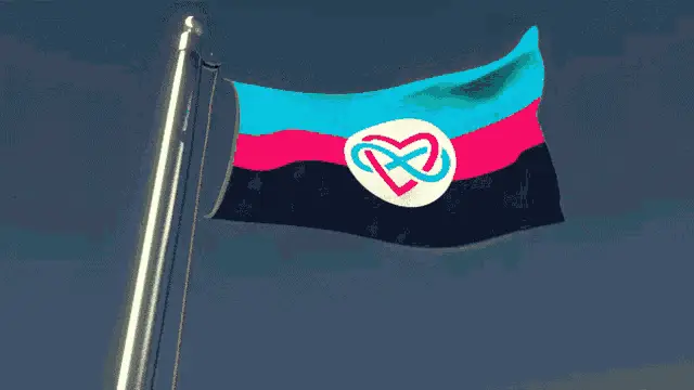 Polyamorous LGBTQIA Pride Flag