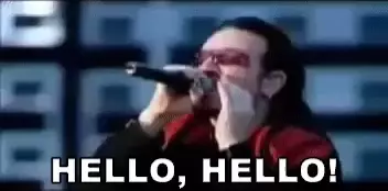 U2's Bono Sings 'Hello, Hello!'