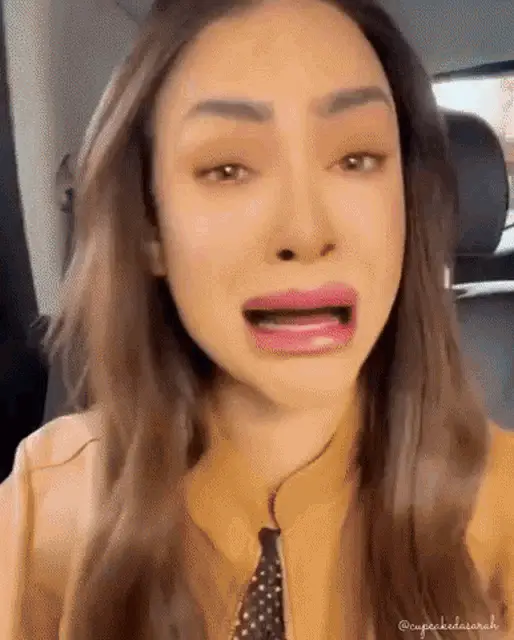 Sarah Andrade Crying in Car
