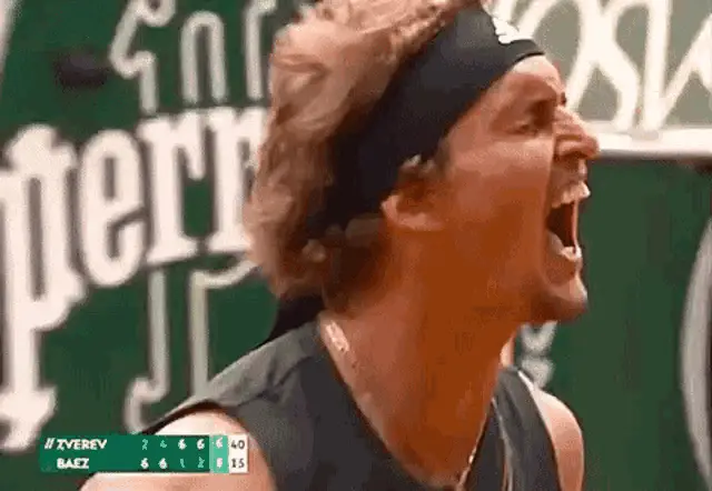 Sascha Zverev's Intense Roar