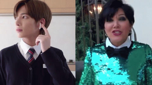 Taehyun TXT & Kris Jenner Teteshrek Reaction