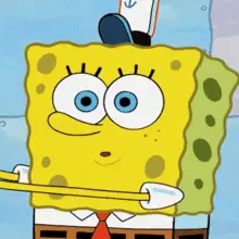 Cute SpongeBob's Happy Expression