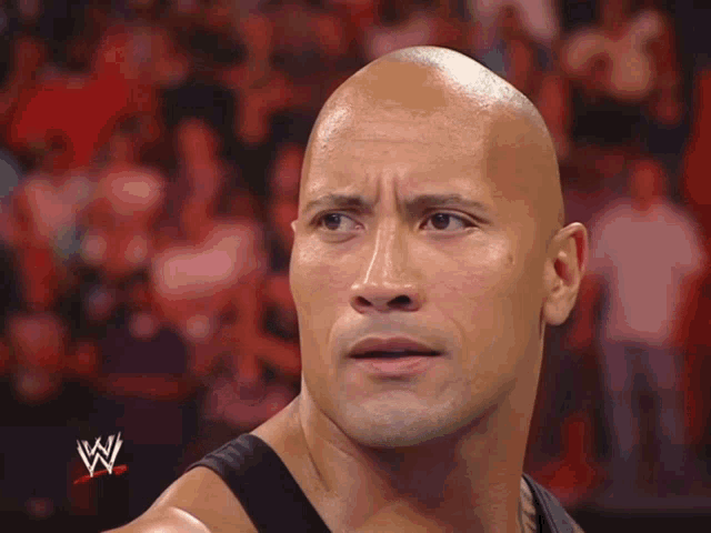 The Rock's Confused to Smiling Reaction