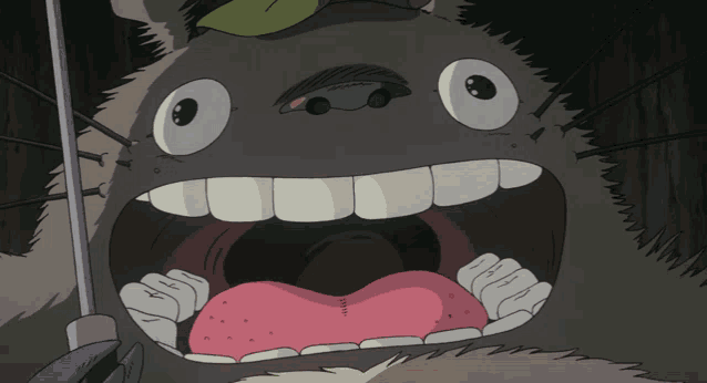 Totoro Miyazaki's Excited Shout