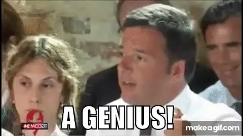 Renzi: A Genius!