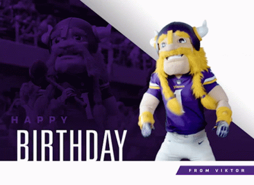 Happy Birthday from Viktor the Viking