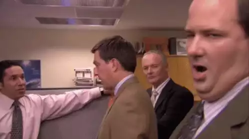 Kevin Malone Yawning in The Office