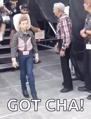 Dancing Cowboy Boy with Finger Guns