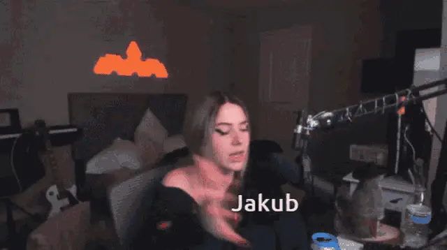 Streamer with 'Jakub' Text