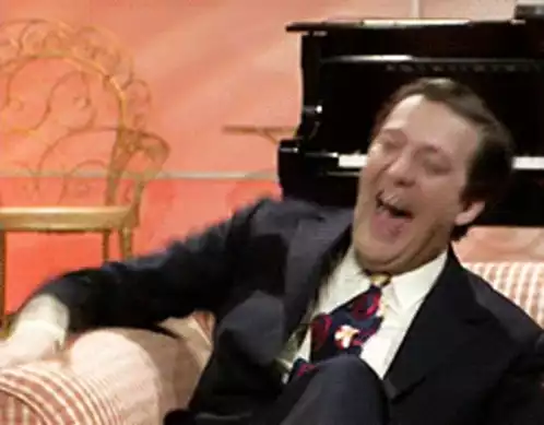 Man Laughing Hysterically