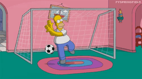 Homer Simpson's World Cup Goalie Fail