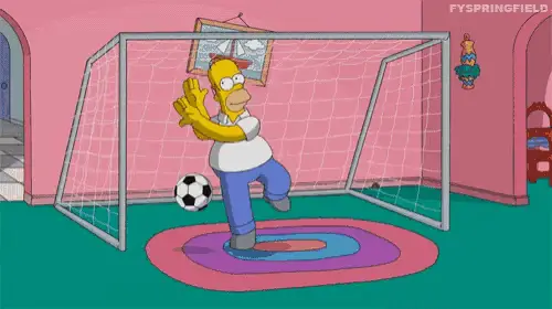 Homer Simpson's World Cup Goalie Fail