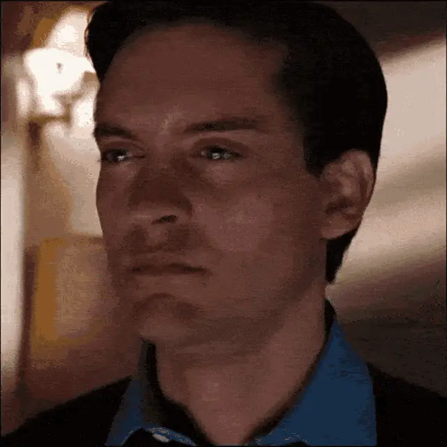 Tobey Maguire's Pensive Spider-Man Look