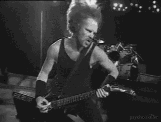 James Hetfield Headbanging Guitar Performance