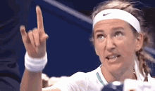 Victoria Azarenka's Finger Pointing