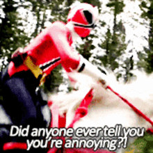 Annoyed Red Ranger