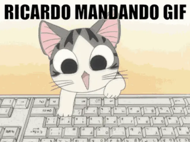 Ricardo Barreto: Gato Mandando GIF