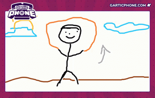 Gartic Phone Team Building Drawings