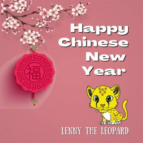 Happy Chinese New Year with Lenny the Leopard
