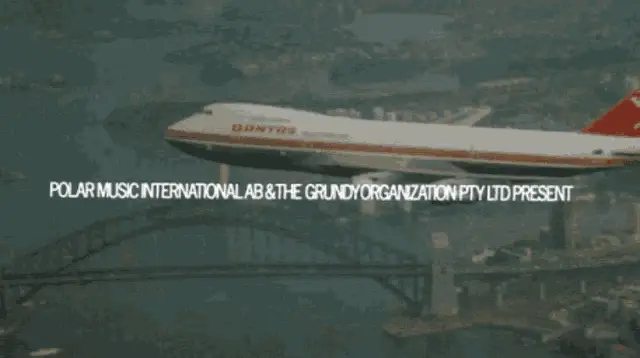 ABBA The Movie Opening Credits with Qantas Plane