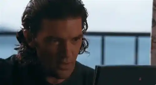 Antonio Banderas' Satisfied Reaction