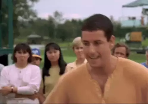 Psycho Adam Sandler in Happy Gilmore
