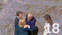 Trump's never-ending handshake with Macron