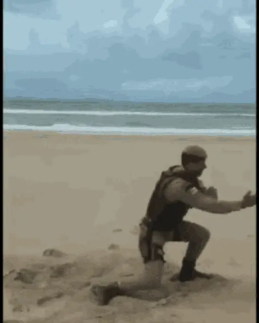 Pmba Peto Officer Combat Training on Beach