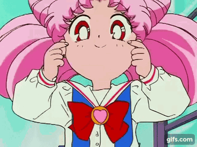 Sailormoon Chibiusa Making a Funny Face