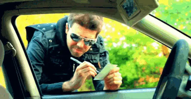 Cop Writing a Ticket