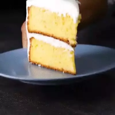 Deliciously Moist Cake Slice