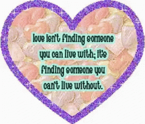 Love Isn't Finding Someone You Can't Live Without