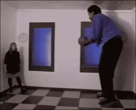 Ames Room Perspective Illusion