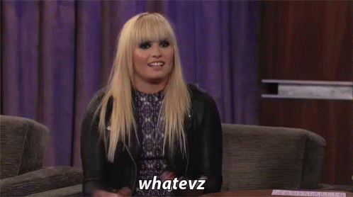 Blonde Woman Says Whatevz