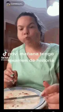 Woman Eating