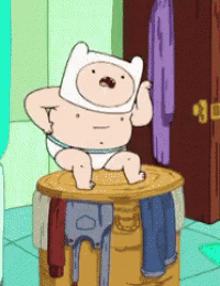 Adventure Time Finn's Diaper Dance