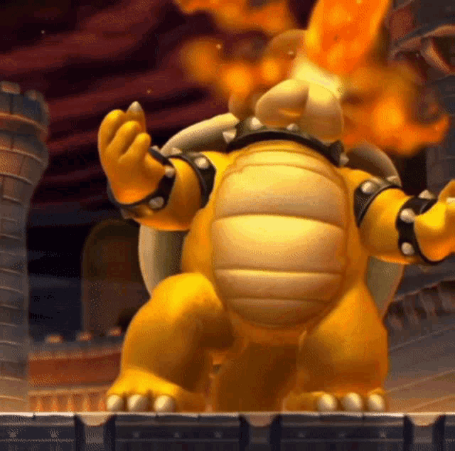 Bowser's Fiery Power in Mario Bros.