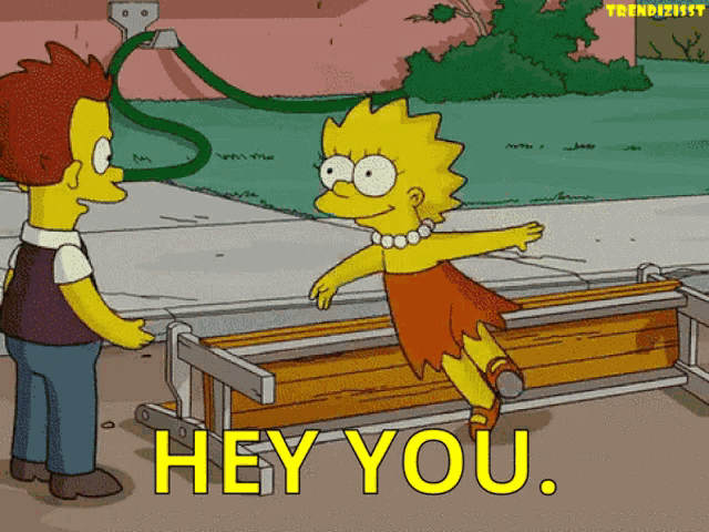 Lisa Simpson Flirting - Hey You