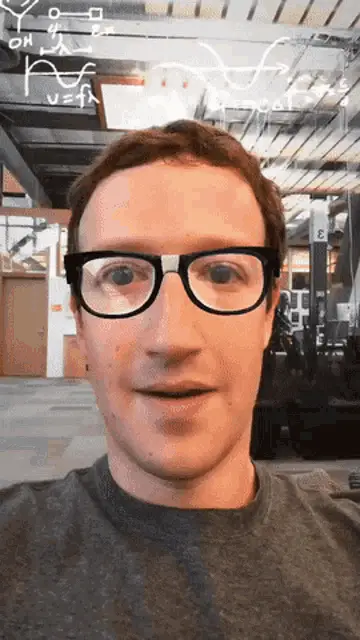 Mark Zuckerberg with Fun Face Filters