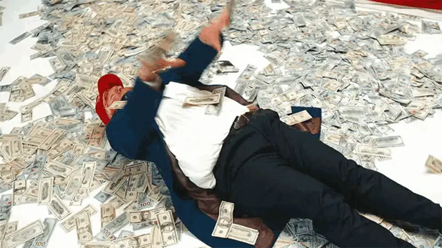 Donald Trump Lying in Money