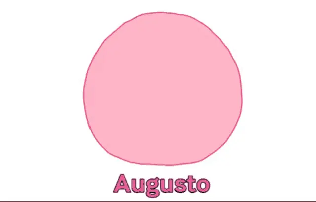 Augusto Guto: Pink Cartoon Character