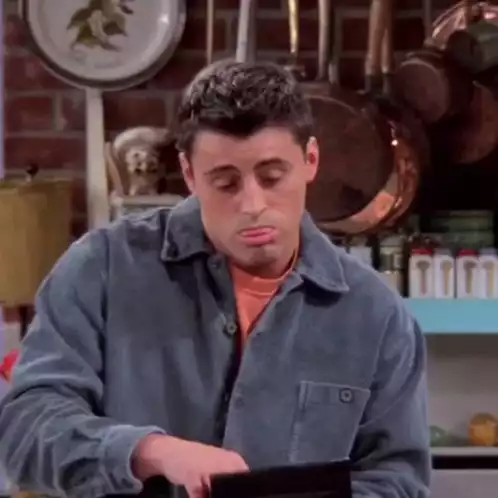 Joey Tribbiani with a Pen