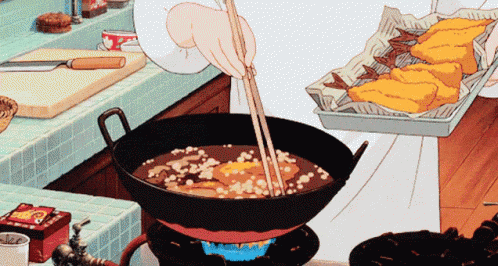 Ghibli Anime: Frying Tempura
