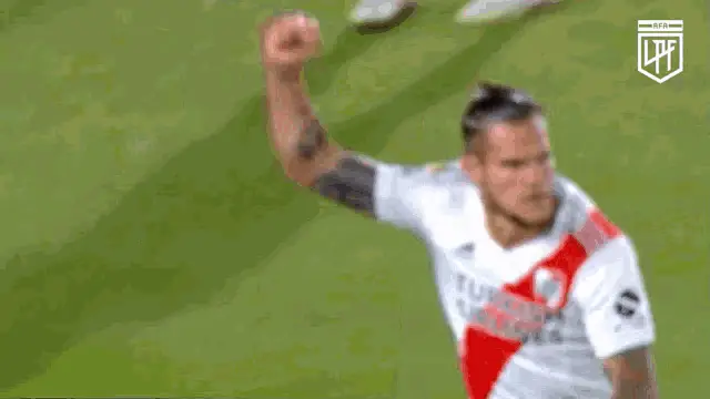 Bruno Zuculini Celebrates River Plate Win