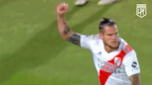 Bruno Zuculini Celebrates River Plate Win
