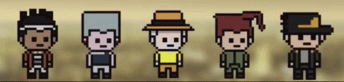 Danganronpa Jjba Pixel Art Characters