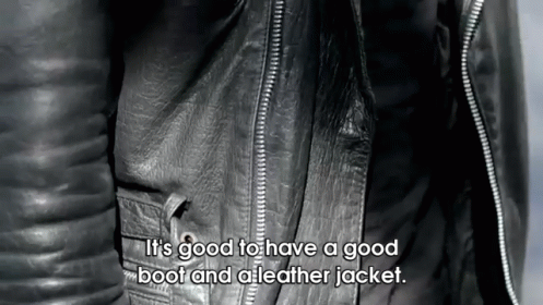 Stylish Leather Jacket Look