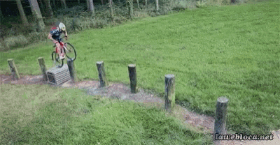 Cyclist Performing Bike Wheelie Trick